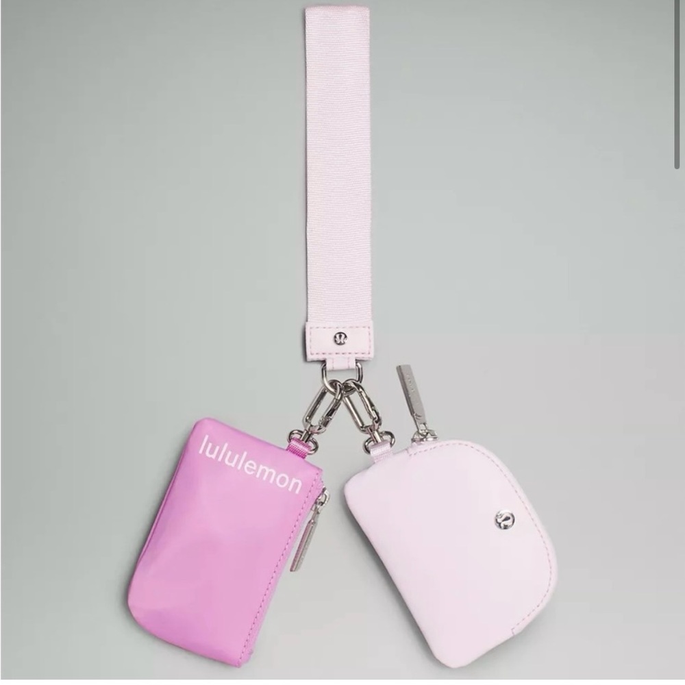 Lululemon Dual Pouch Wristlet- Dahlia Mauve/Meadowsweet Pink